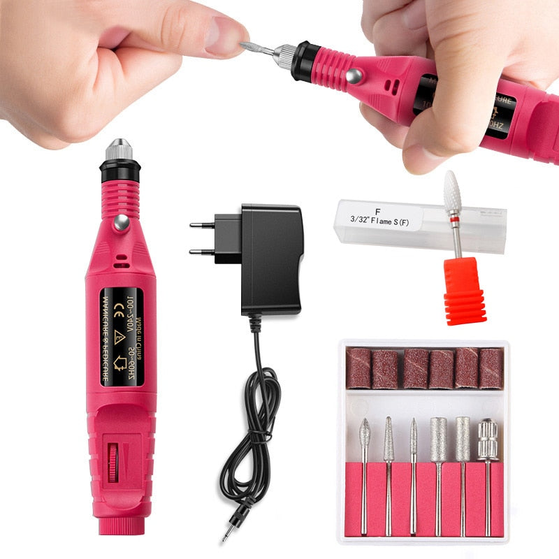 Professional Electric Manicure / Pedicure Drill Set with bits