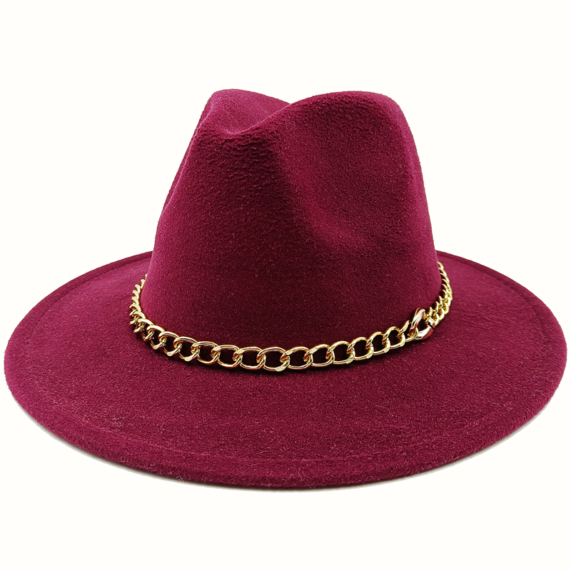 Unisex Fedora Hats w/Chains or Painted