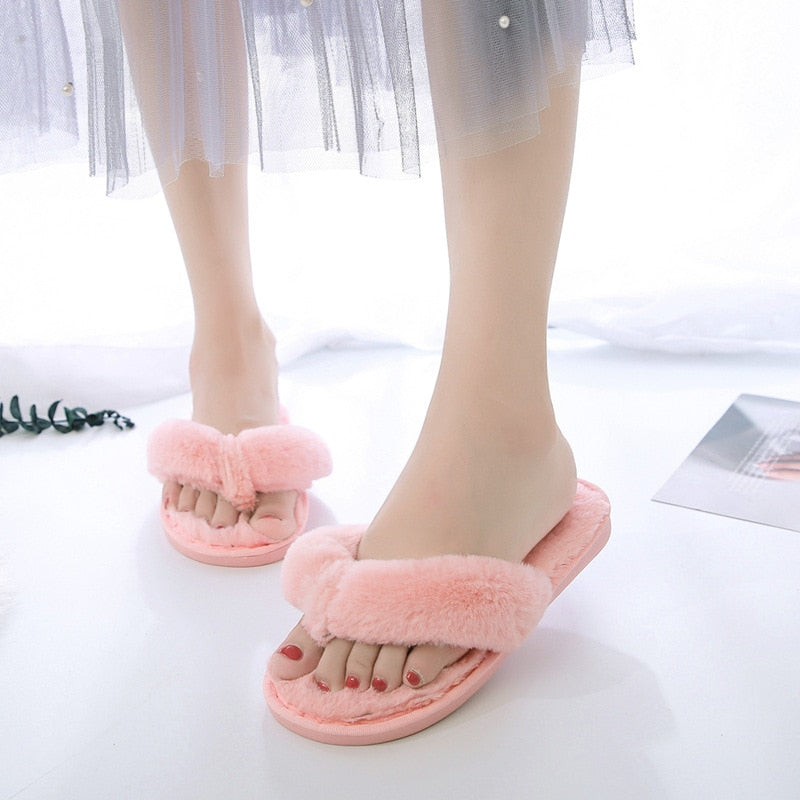 Warm Fluffy Slippers for Women