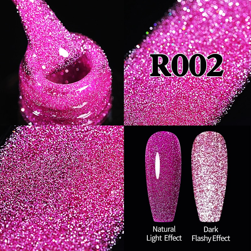 Sparkling / Reflective Glitter / Semi-Permanent Gel Nail Art Need Base