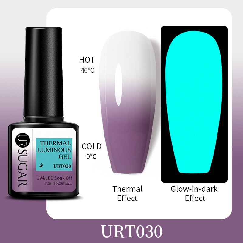 Thermal Ultra-thin Glitter / UV Gel / Temperature Color Change Gel Nail Art