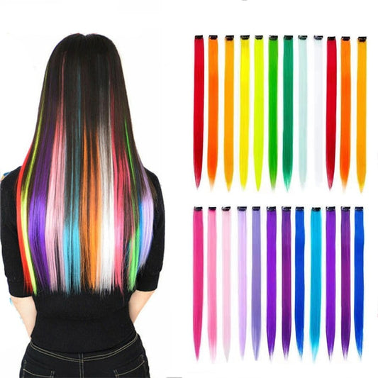 Synthetic Clip On Hair Extension -57 Ombre Colors