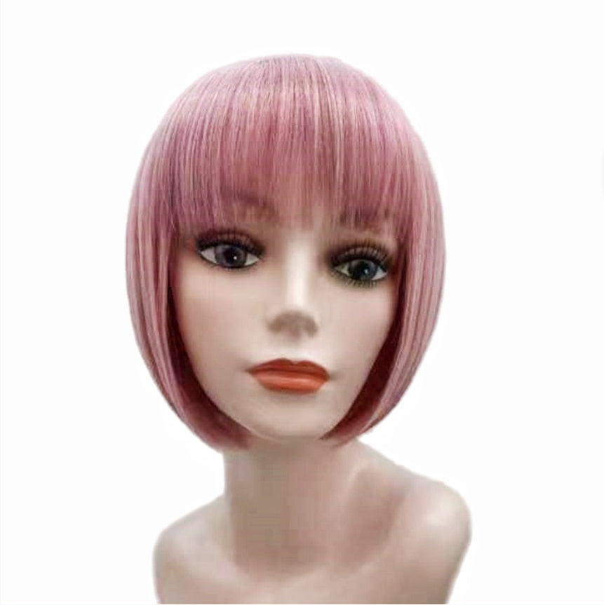 Short Bob Synthetic Hair Wigs with Bangs