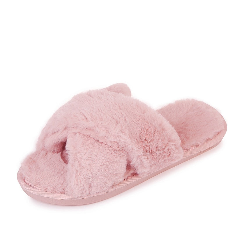 Warm Fluffy Slippers for Women