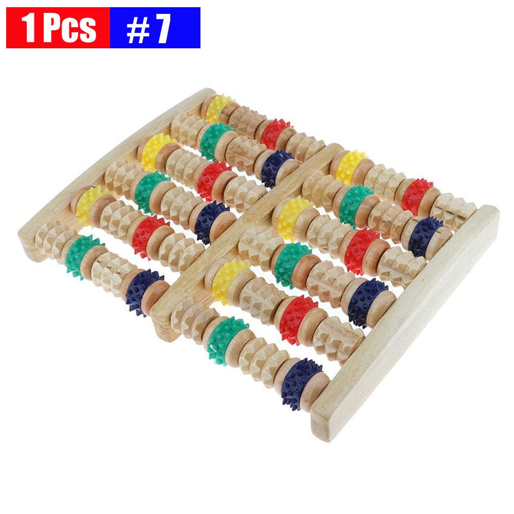 Multi-function Wooden Body Massage Roller Sticks