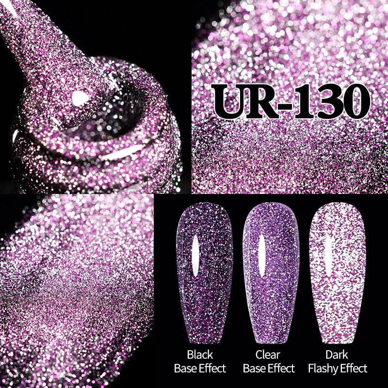 Sparkling / Reflective Glitter / Semi-Permanent Gel Nail Art Need Base