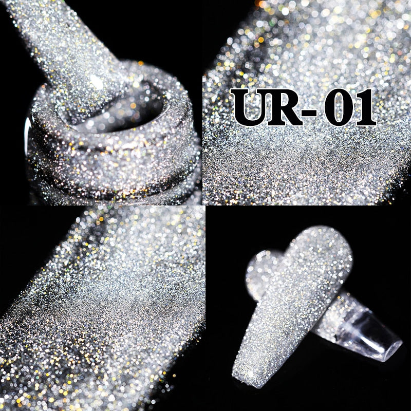 Sparkling / Reflective Glitter / Semi-Permanent Gel Nail Art Need Base