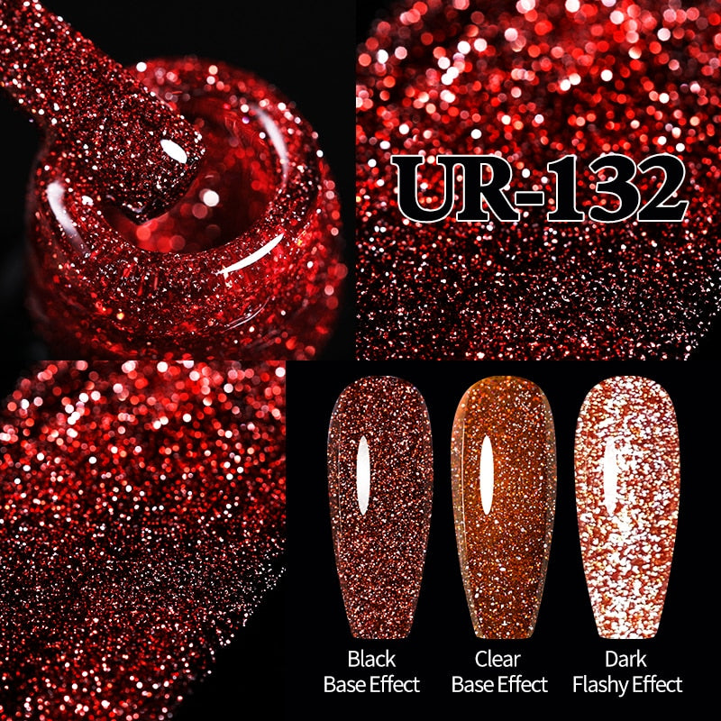 Sparkling / Reflective Glitter / Semi-Permanent Gel Nail Art Need Base