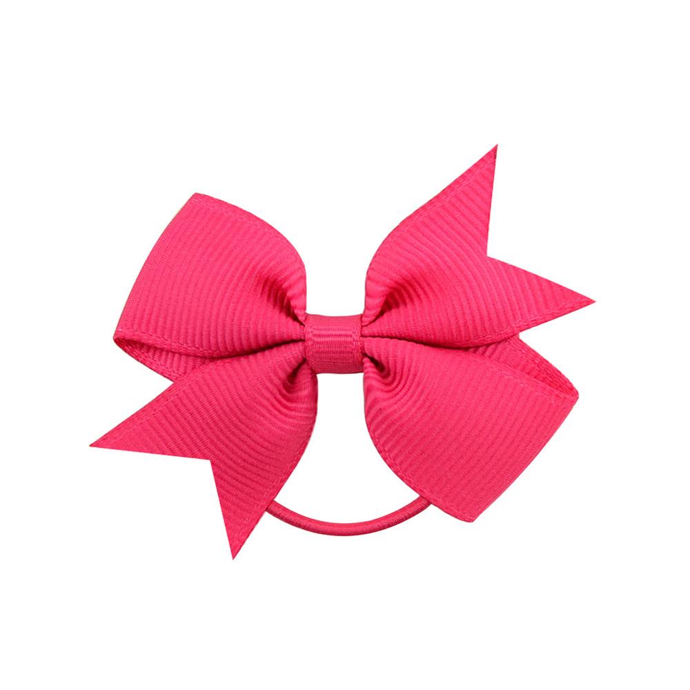 Small Elastic Rubberband Bow for Girls
