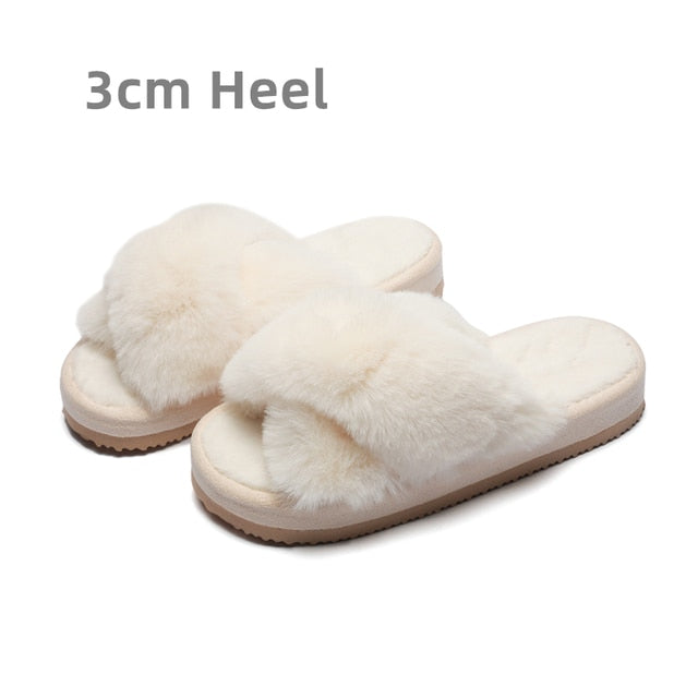 Warm Fluffy Slippers for Women