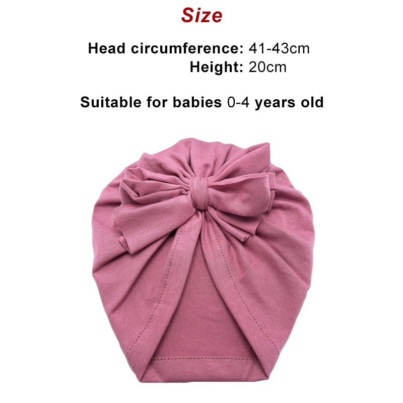 Solid Color Baby Headbands -Cotton Turbans -Hair Accessories