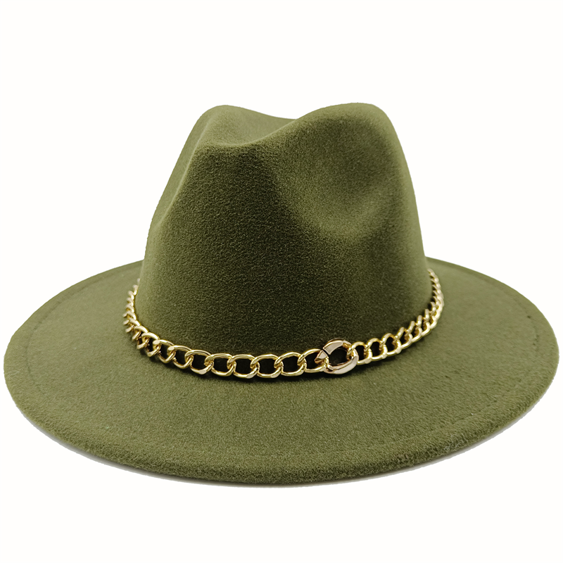 Unisex Fedora Hats w/Chains or Painted