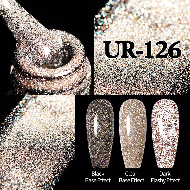 Sparkling / Reflective Glitter / Semi-Permanent Gel Nail Art Need Base