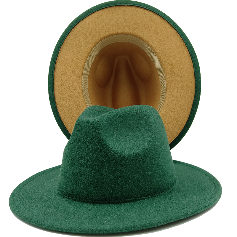 Unisex 2-color Fedora Hats