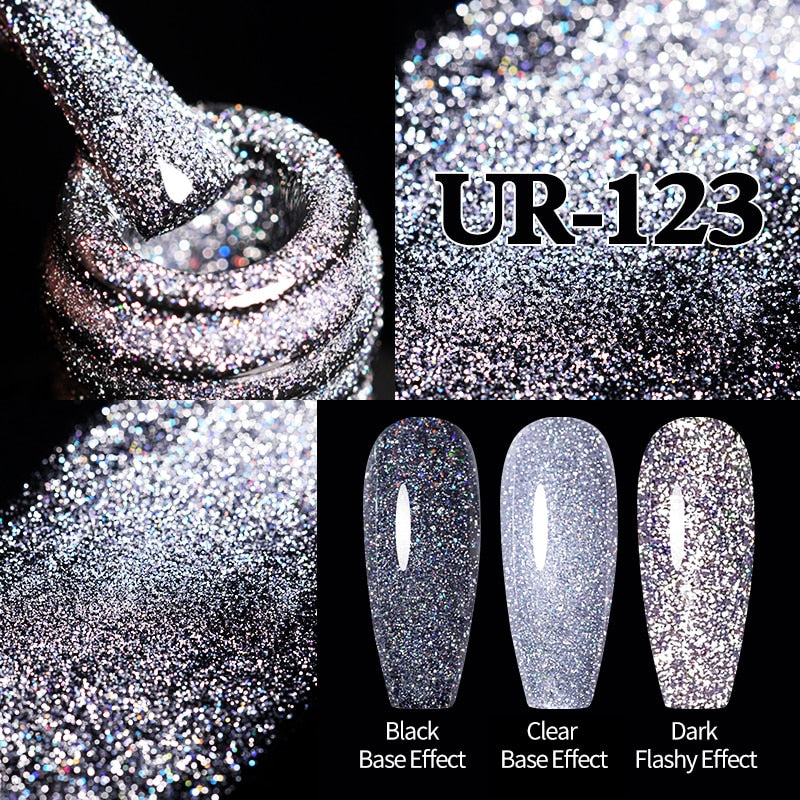 Sparkling / Reflective Glitter / Semi-Permanent Gel Nail Art Need Base