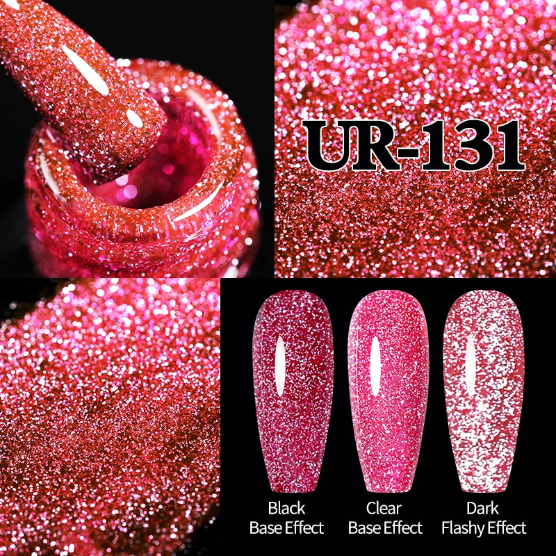 Sparkling / Reflective Glitter / Semi-Permanent Gel Nail Art Need Base