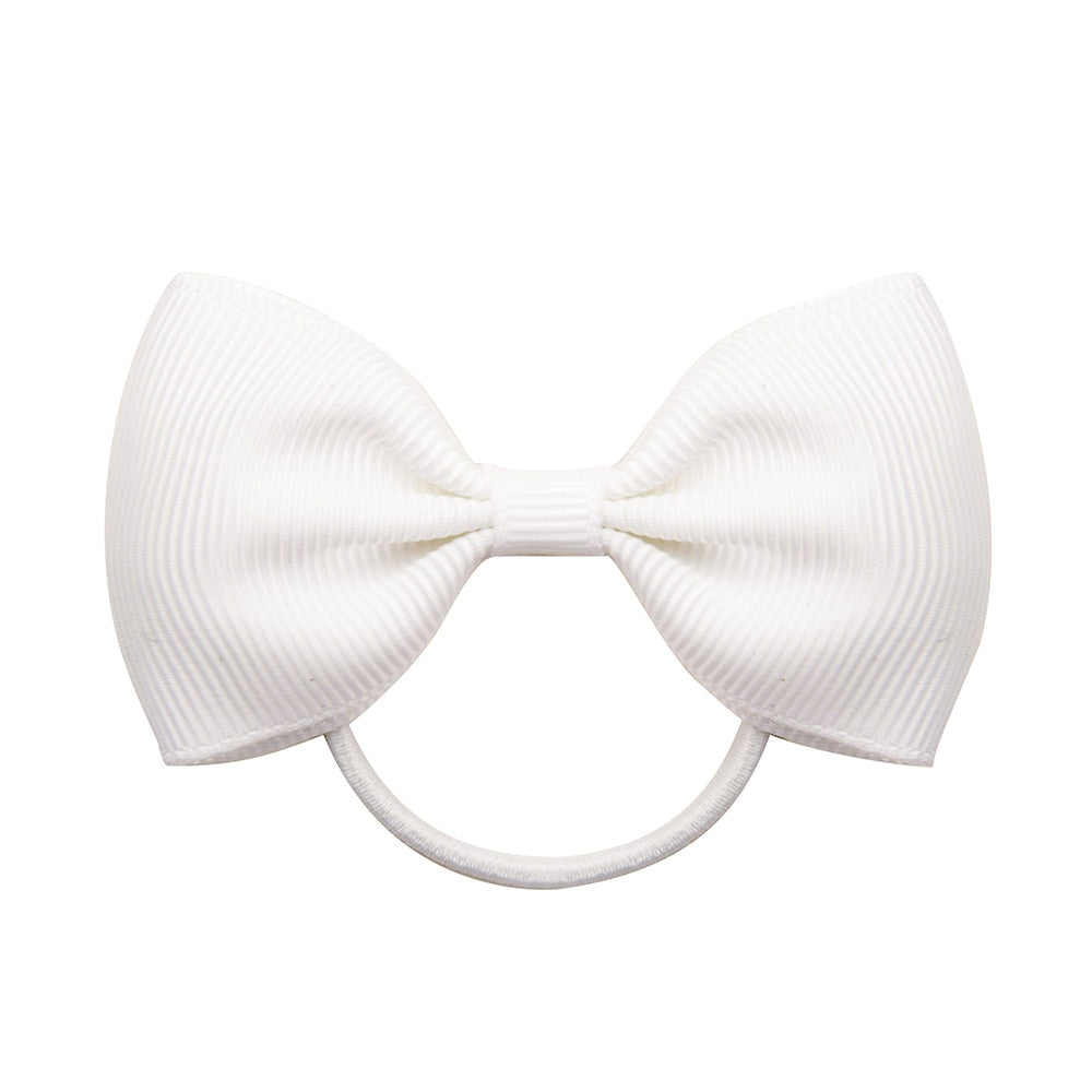 Small Elastic Rubberband Bow for Girls