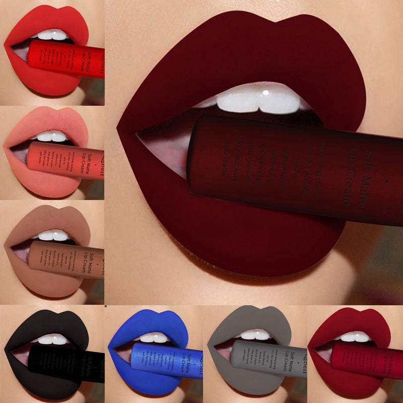 34 Colors Matte Liquid Waterproof Lipstick