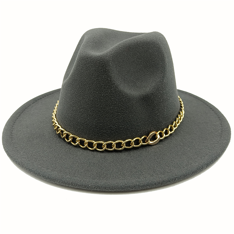 Unisex Fedora Hats w/Chains or Painted