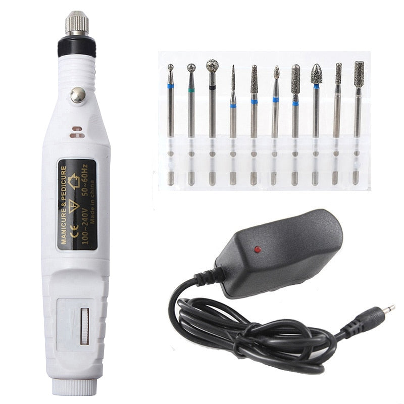 Professional Electric Manicure / Pedicure Drill Set with bits