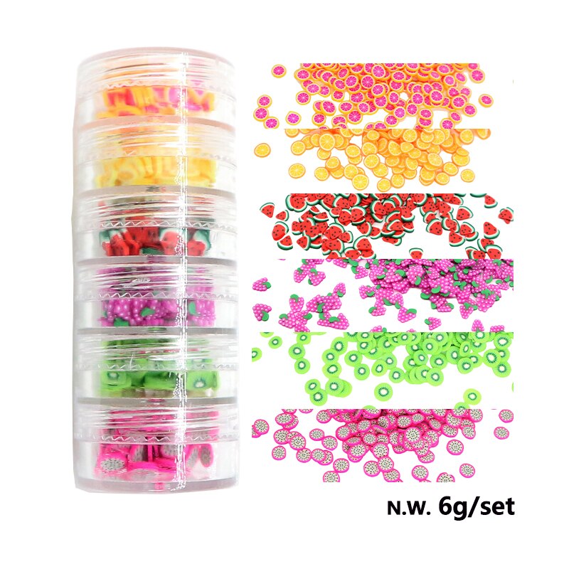 Fluorescent-Glitter-Shinny-Ombre-Chrome Dust DIY Gel Polish Nail Art