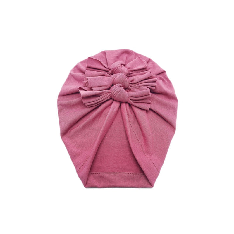 Solid Color Baby Headbands -Cotton Turbans -Hair Accessories