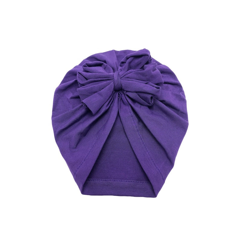 Solid Color Baby Headbands -Cotton Turbans -Hair Accessories