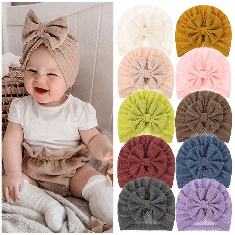 Solid Color Baby Headbands -Cotton Turbans -Hair Accessories