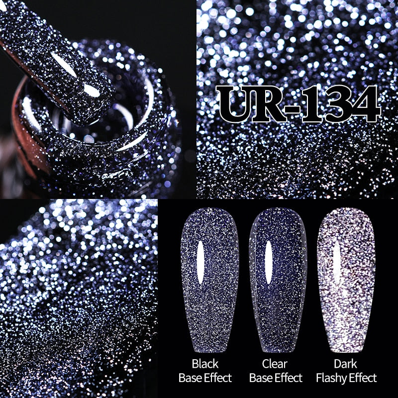 Sparkling / Reflective Glitter / Semi-Permanent Gel Nail Art Need Base