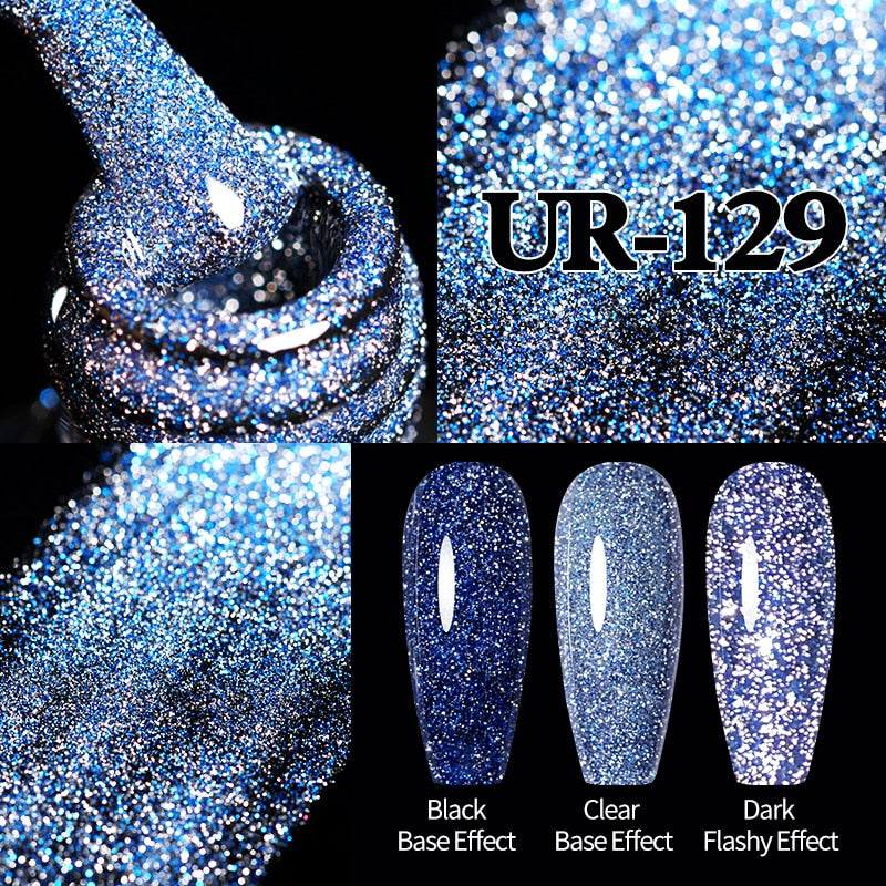 Sparkling / Reflective Glitter / Semi-Permanent Gel Nail Art Need Base