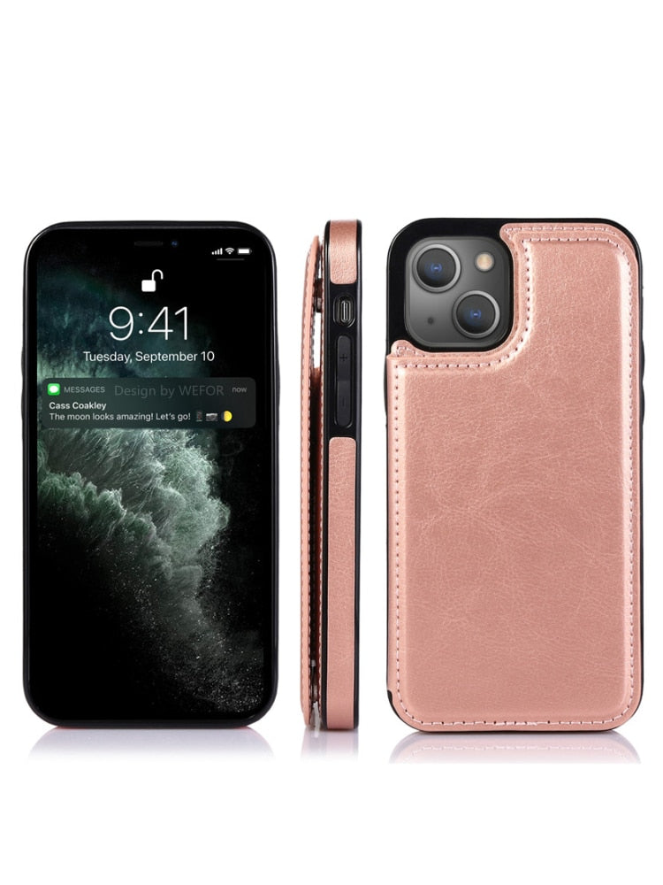 Leather Wallet Cases For iPhone 7 8 Plus/ SE/ XR/ XS Max