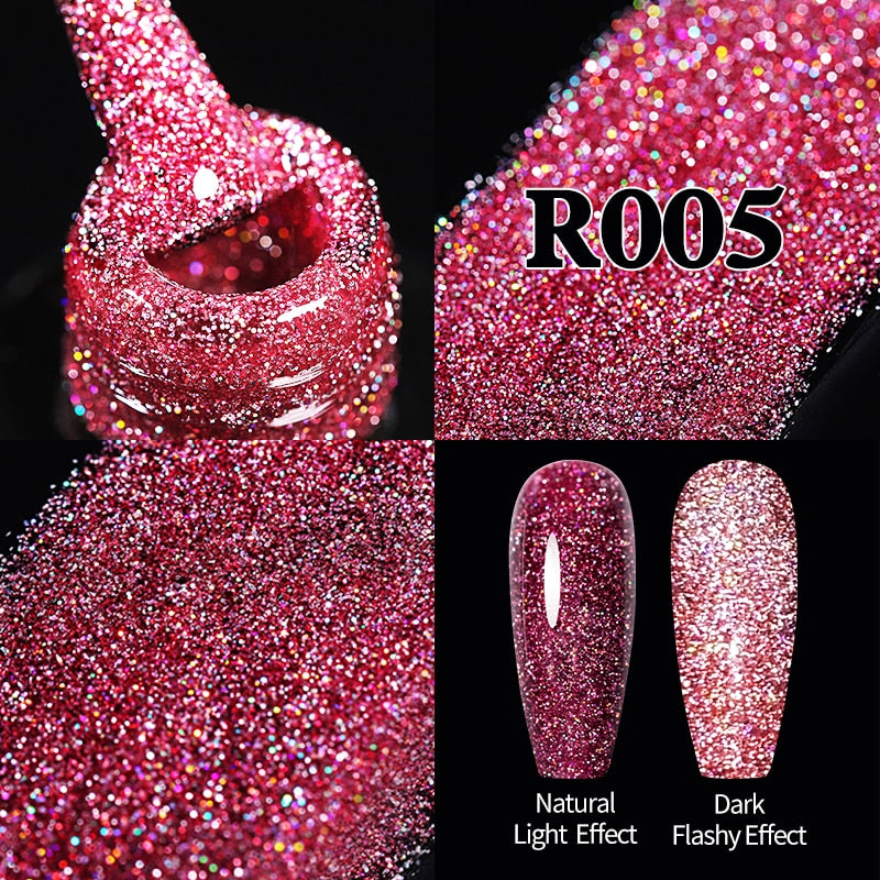 Sparkling / Reflective Glitter / Semi-Permanent Gel Nail Art Need Base