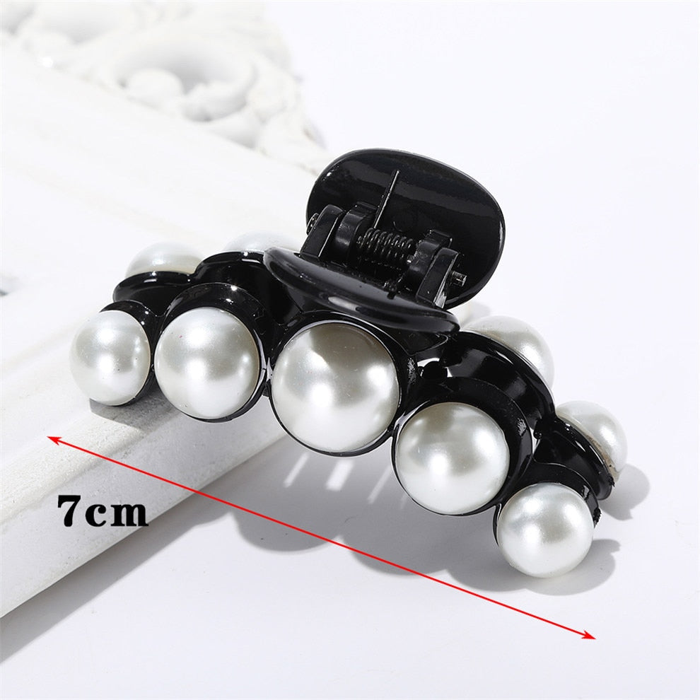 Big Acrylic Pearls / Hair Claw Clips for Women