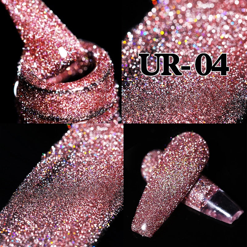 Sparkling / Reflective Glitter / Semi-Permanent Gel Nail Art Need Base