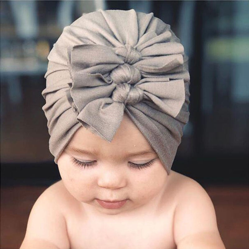 Solid Color Baby Headbands -Cotton Turbans -Hair Accessories