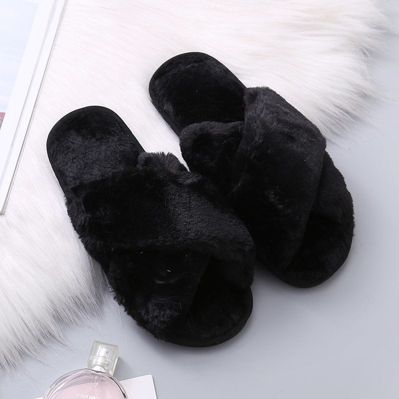 Warm Fluffy Slippers for Women