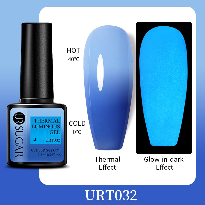 Thermal Ultra-thin Glitter / UV Gel / Temperature Color Change Gel Nail Art