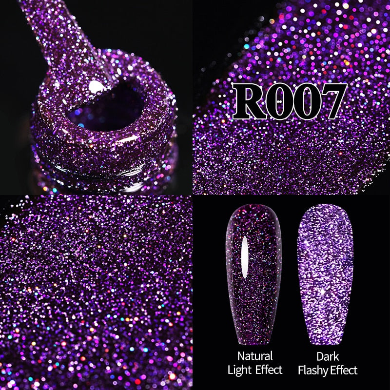 Sparkling / Reflective Glitter / Semi-Permanent Gel Nail Art Need Base