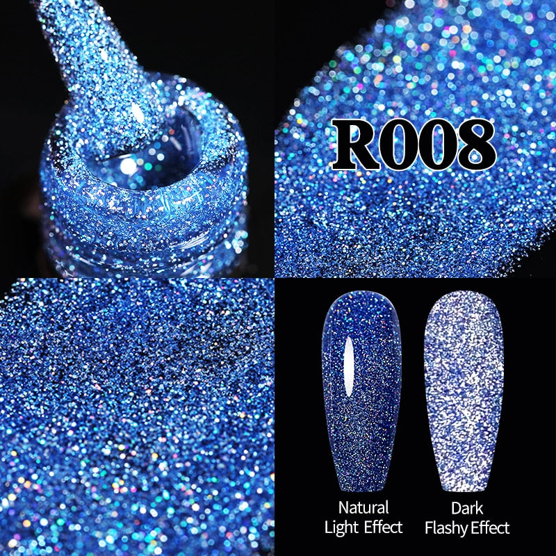 Sparkling / Reflective Glitter / Semi-Permanent Gel Nail Art Need Base