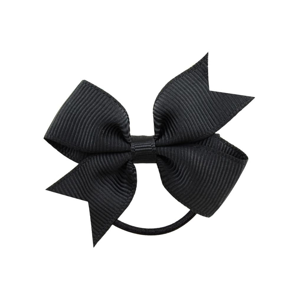 Small Elastic Rubberband Bow for Girls