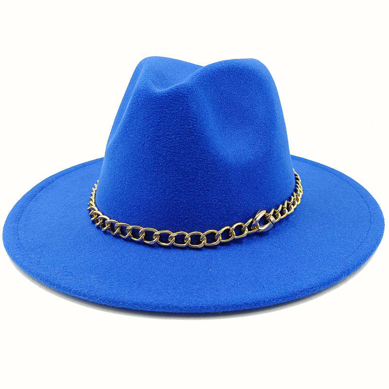 Unisex Fedora Hats w/Chains or Painted