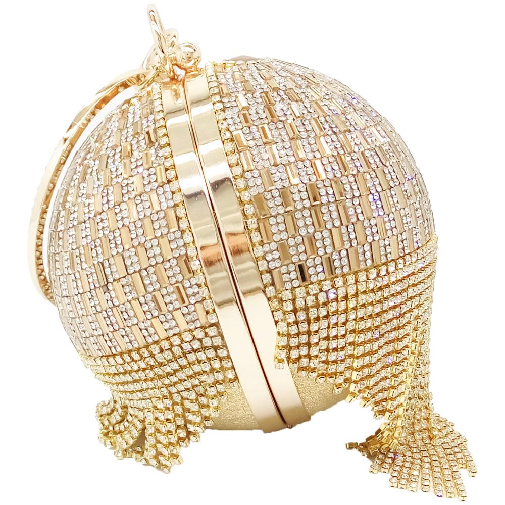 Round Ball Clutch Evening Handbags for Women