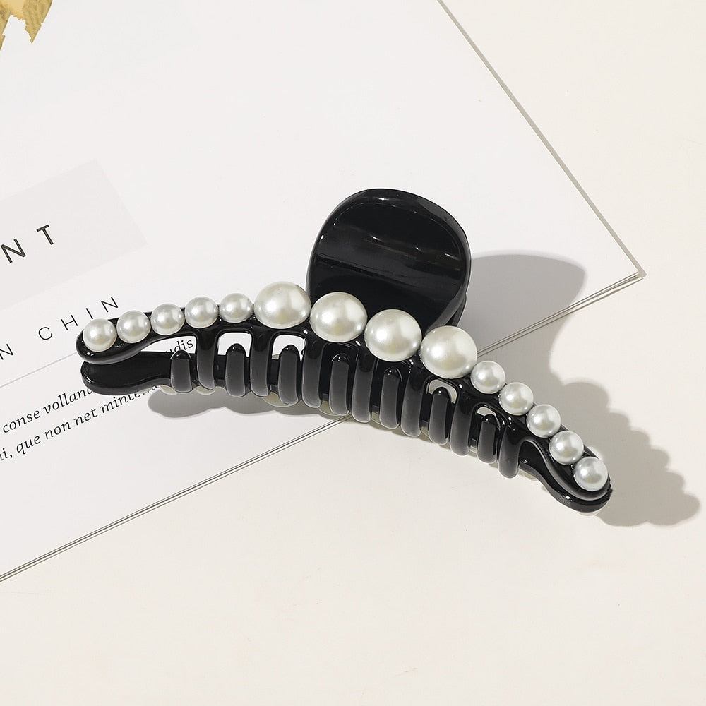 Big Acrylic Pearls / Hair Claw Clips for Women