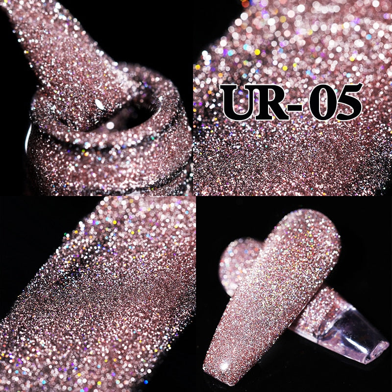 Sparkling / Reflective Glitter / Semi-Permanent Gel Nail Art Need Base