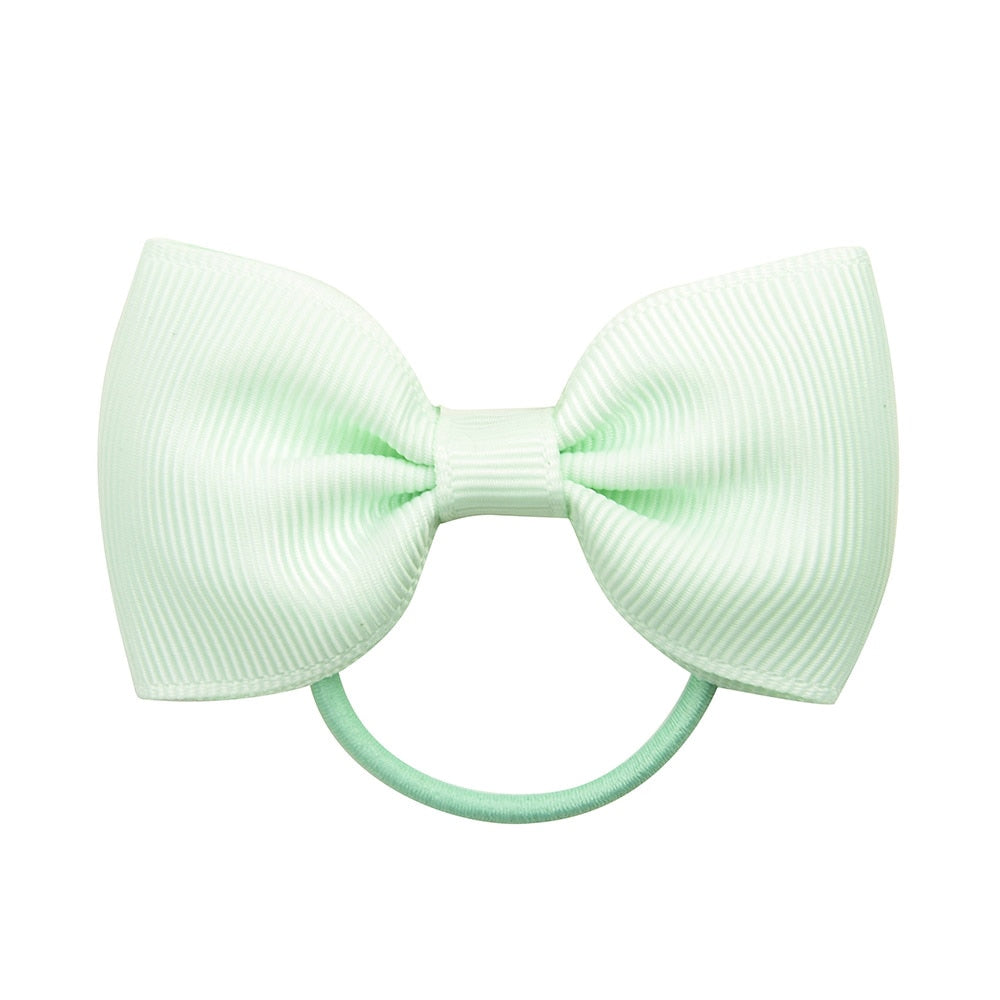 Small Elastic Rubberband Bow for Girls