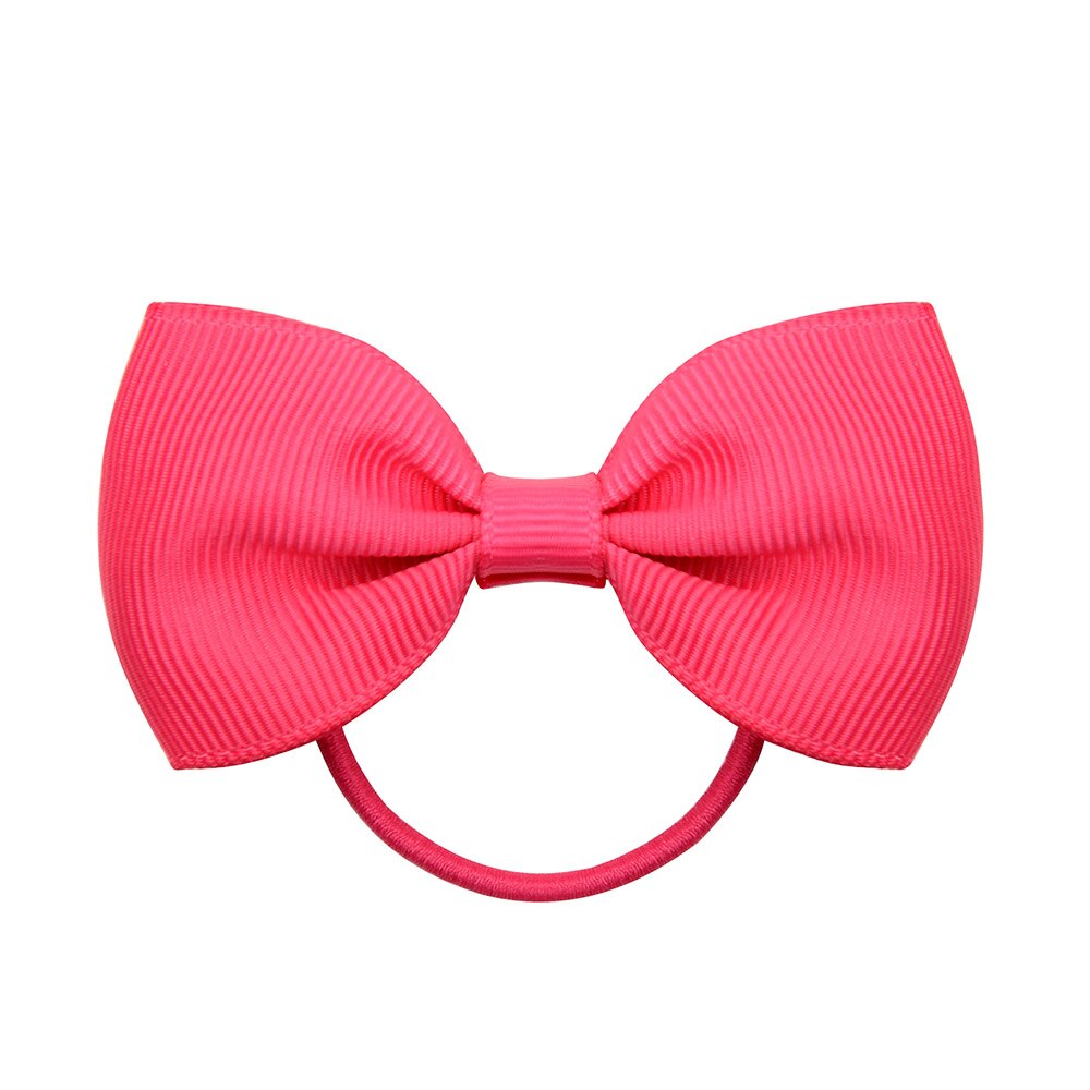 Small Elastic Rubberband Bow for Girls