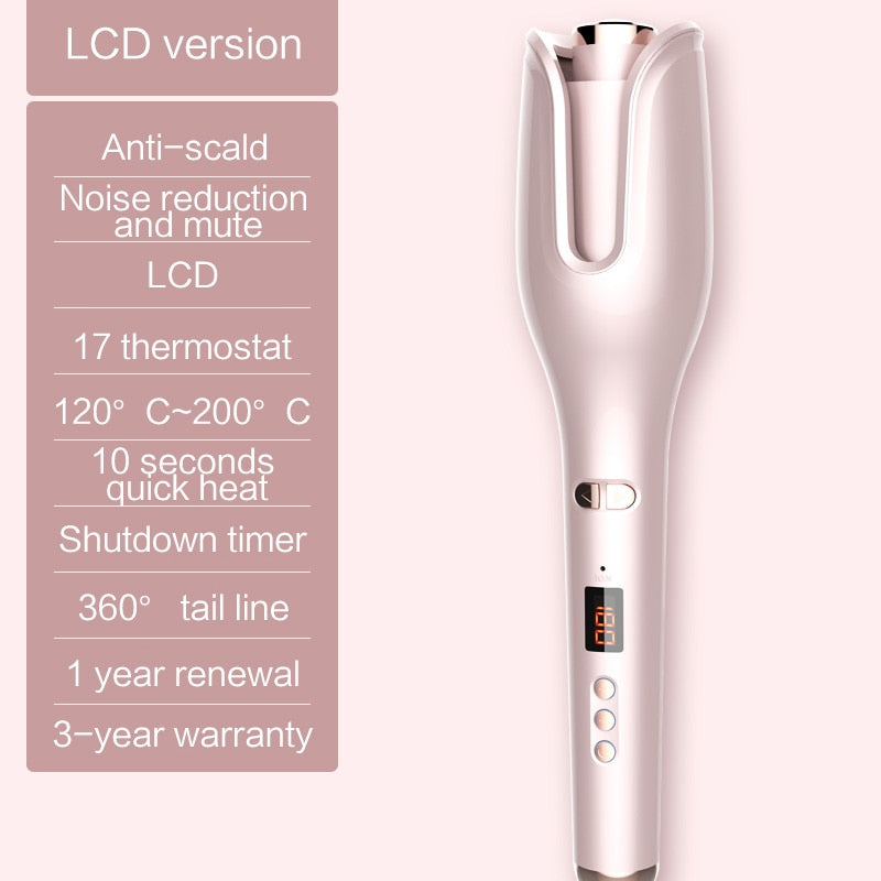 Multi-Automatic Ceramic LCD Hair Curling Iron