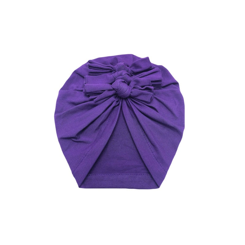 Solid Color Baby Headbands -Cotton Turbans -Hair Accessories