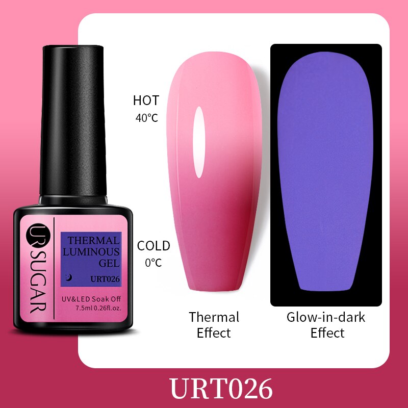 Thermal Ultra-thin Glitter / UV Gel / Temperature Color Change Gel Nail Art