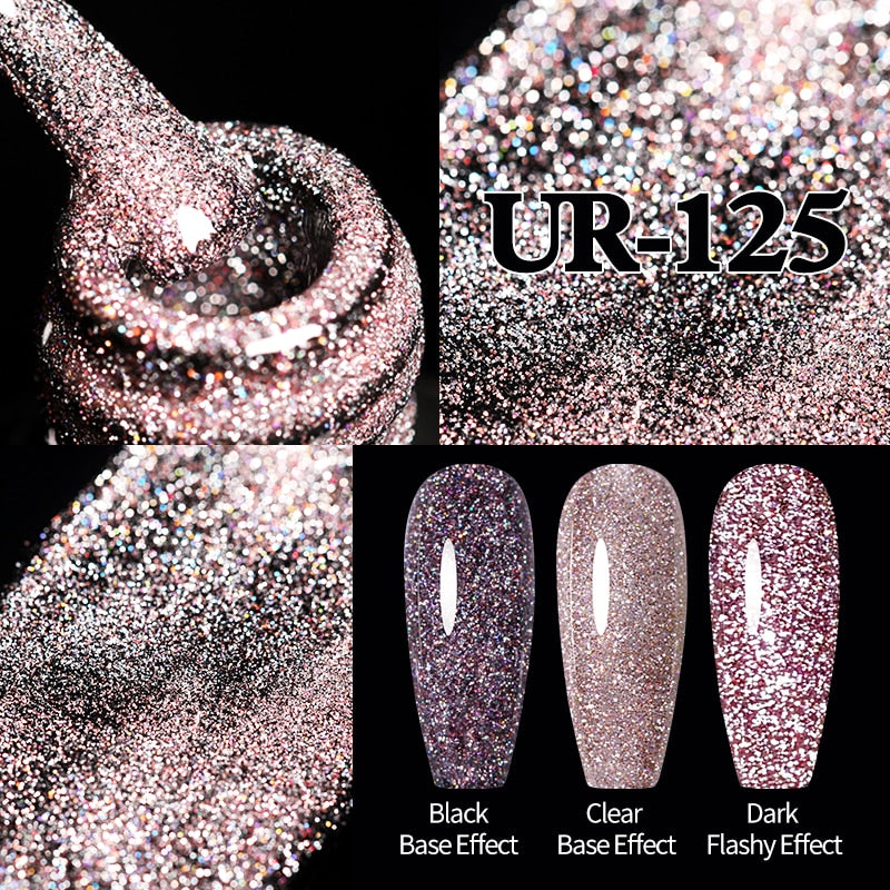 Sparkling / Reflective Glitter / Semi-Permanent Gel Nail Art Need Base